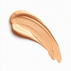 Fototapeta premium Beige liquid foundation swatch with smooth creamy texture