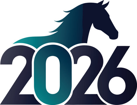 Year of the Horse Bold Silhouette Cutout