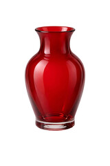 Elegant Red Glass Vase