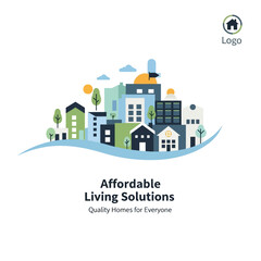 Obraz premium Affordable Living Solutions Quality Homes for Everyone.