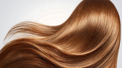 Shiny Brown Hair Wave Texture / 艶やかな茶色の髪のウェーブテクスチャ
