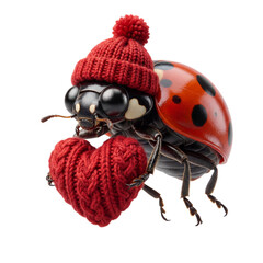 Cute Ladybug Valentine Clipart, Valentine sublimation