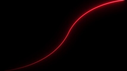 Abstract colorful neon lights animated on a black background. Movement of neon diagonal lines or glowing light stripes for seamless technology motion background - Powered by Adobe