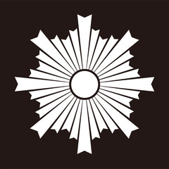 日本の伝統的家紋「日紋」のデータ画像