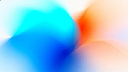Abstract gradient background with flowing blue and orange hues