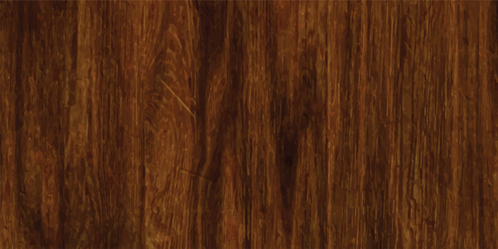 A dark brown natural wood texture background featuring an oak timber grain pattern on a textured hardwood plank surface for a rustic floor or wall design