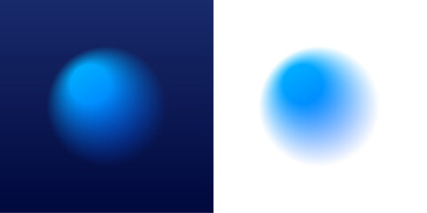 Translucent gradient drops form floating abstract shapes. Smooth neon glow creates depth and movement. Perfect for digital art, trendy designs, and vector compositions. © Extrastock