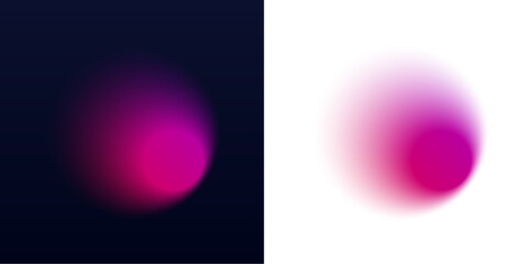 Fluid iridescent shapes with neon glow float freely on a dark background. Smooth ombre gradients create soft dynamic energy. Perfect for Y2K inspired designs and digital posters. © Extrastock