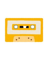 Obraz premium cassette tape isolated on white