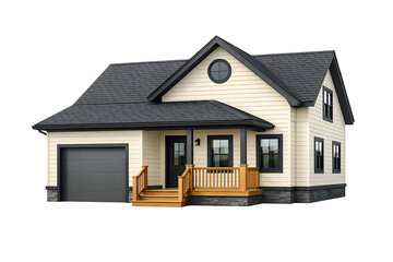 Modern Suburban Family House Exterior