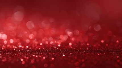 red glitter defocused light background, festive sparkling texture, holiday decoration concept