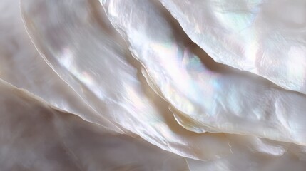 natural mother-of-pearl texture, panoramic close-up, shimmering organic surface, luxury background concept