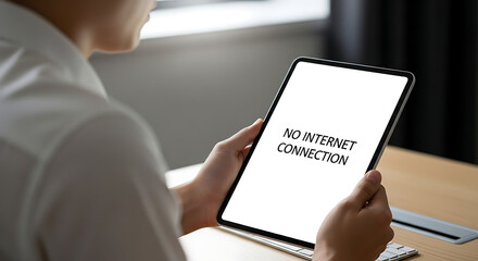 Person holding a tablet device displaying a.