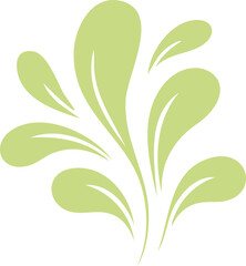 Abstract Floral Leaf Shapes | Colour Organic Botanical Elements