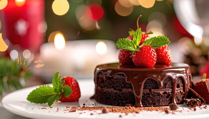 Festive Chocolate Cake.