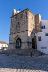 Faro Cathedral, Portugal under blue sky