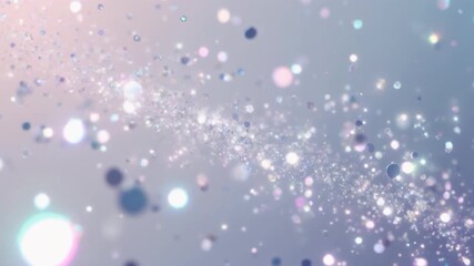 Elegant Glitter Particle Bokeh Background Loop for Luxury Events & Marketing | Dreamy Shimmering Light Abstract Motion Graphics with Copy Space