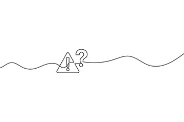 Obraz premium Minimalist continuous one line business icon outline vector illustration