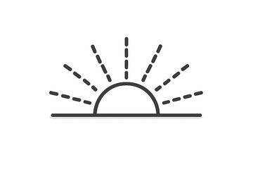 Stylized Sunrise Icon