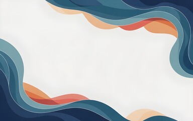 abstract blue background with waves