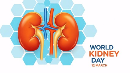 World kidney day illustration