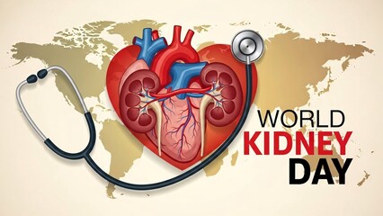 World kidney day illustration