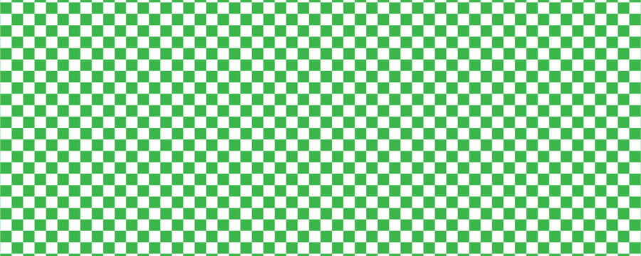 Green white checkered seamless background. Green white graphic resource checkered pattern vector ilustartion