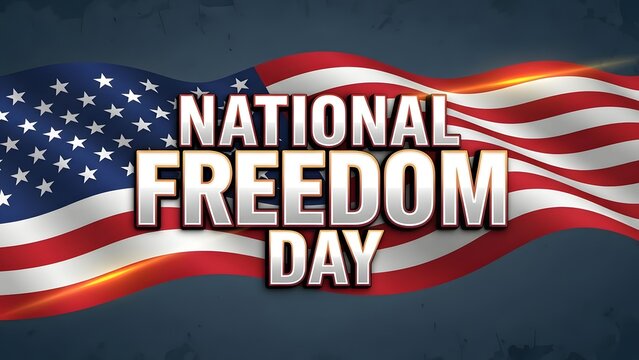 Celebrating national freedom day honoring american liberty and independence - Powered by Adobe