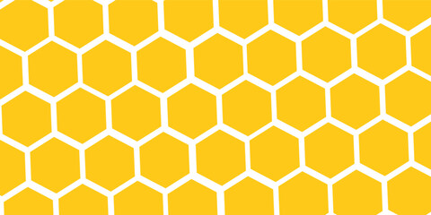 abstract simple yellow honeycomb pattern can be used background.