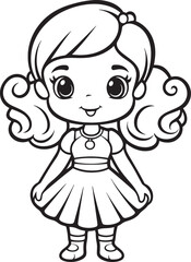 Obraz premium little girl in a dress