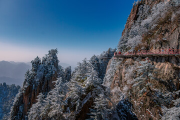 Winter Breath Over the Mountain Ranges