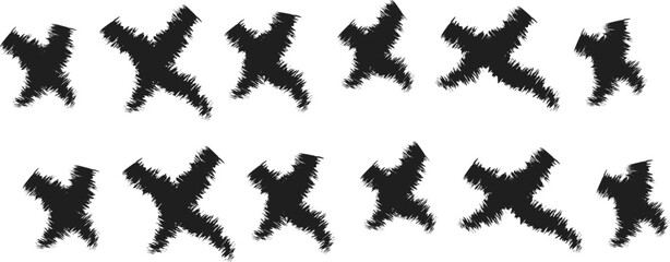 Vector illustration design featuring black silhouettes of trees and flying birds over a grunge halftone dot world map globe representing global geography and earth's continents © rubel