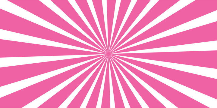 Dark Hot Pink color and white color Sunburst for the background. flag of japanese. The rising sun.