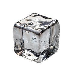 Stainless Steel Ice Cube Reusable Isolated On Transparent Background