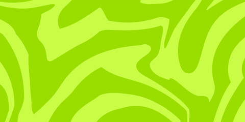 Abstract green background with hypnotic wavy lines pattern. Fresh and natural background. vector eps 10.