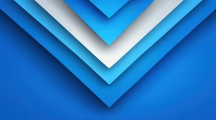 Abstract layered blue background featuring geometric shapes in gradient tones, ideal for modern design, technological themes, or artistic projects