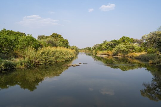 Kavango River, landscape, Zambezi region, Caprivi Strip, Namibia