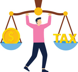 Social media illustration, business concept, web design

