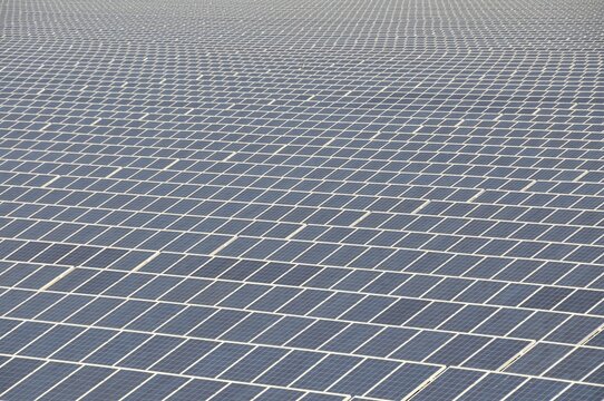 In Troisdorf-Oberlar, the currently largest ground-mounted photovoltaic system in North Rhine-Westphalia is installed on an area of 80, 000 square metres with an output of 3600 kWp, Troisdorf, North Rhine-Westphalia, Germany