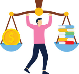 Social media illustration, business concept, web design

