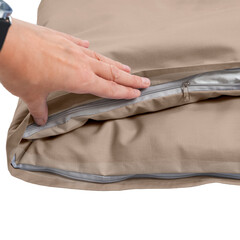 cotton duvet cover with zipper, bed linen