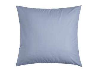 down pillow with cotton cover, isolate on a white background