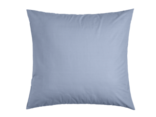 down pillow with cotton cover, isolate on a white background