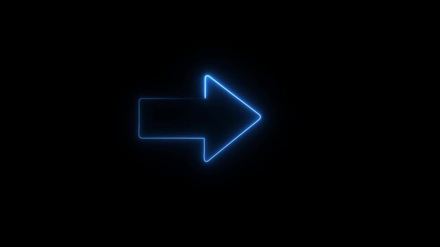 Animated arrow bouncing slide to down arrow icon on black background for scroll navigation and user interface indicator