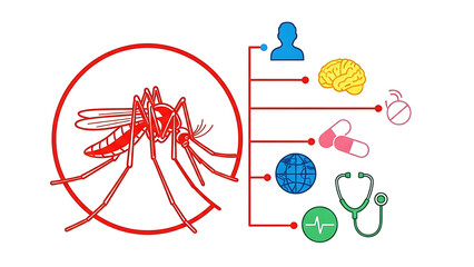 Mosquito Disease Prevention Concept