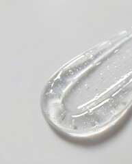 Clear Gel with Bubbles on Smooth Surface