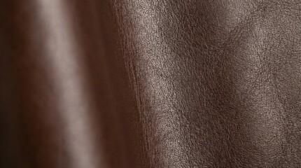 Close-up of Textured Brown Leather Surface