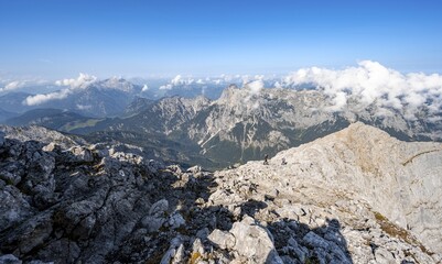 View Rocky Steep Mountain Landscape