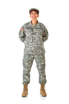 Soldier: Standing at Ease Looking Up