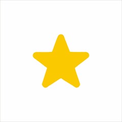 Obraz premium golden star isolated on white background